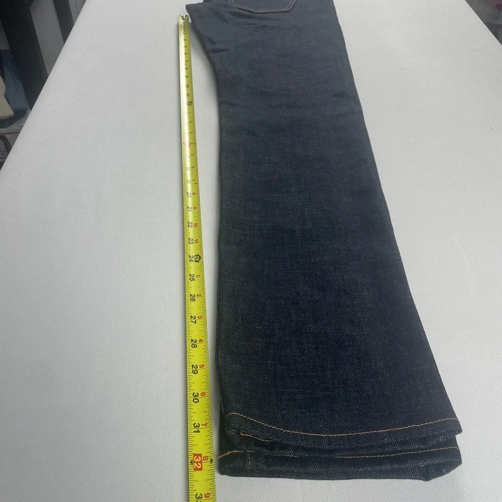 Dillon Montara Selvaged Denim Dark Raw Wash Straight Leg Blue Size‎ 28x32